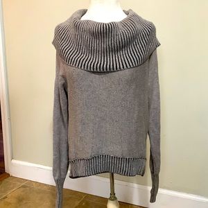 American Eagle Outfitters Womens Medium Cowl Neck Hi Low Sweater Gray